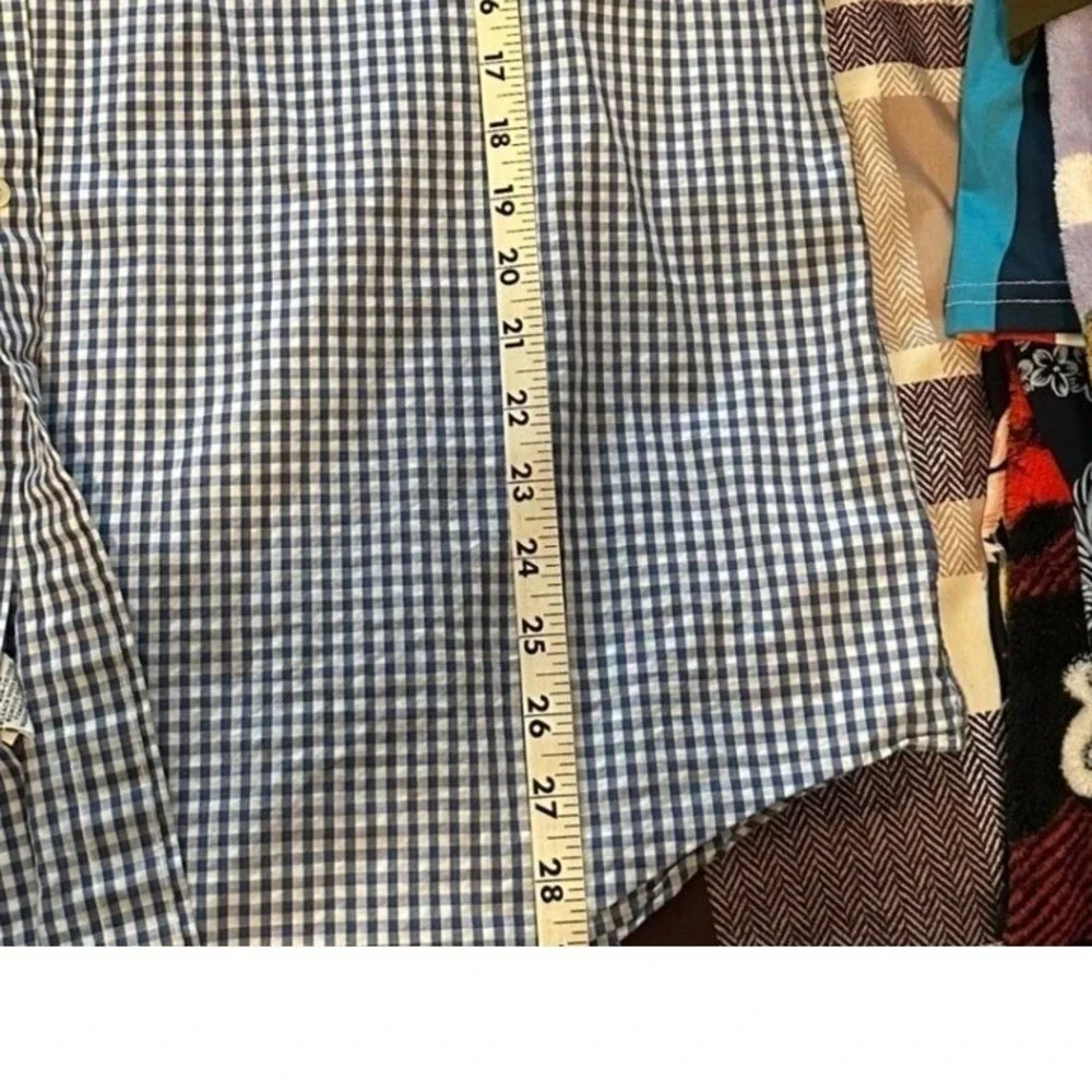 Ralph‎ Lauren Gingham Button Down Short Sleeve Shirt Classic Fit Size XXL
